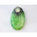 Hot Sale Multi-Color Precius Gemstone Agate Crystal Pendentif Collier Charms